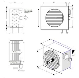 Volta-Lufterhitzer-Heizregister-Sonderbauformen
